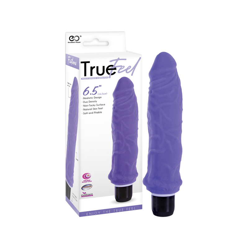 Ribbed Vibrating Dildo - 6.5