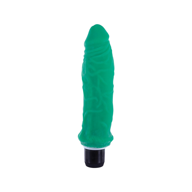 Ribbed Vibrating Dildo - 6.5