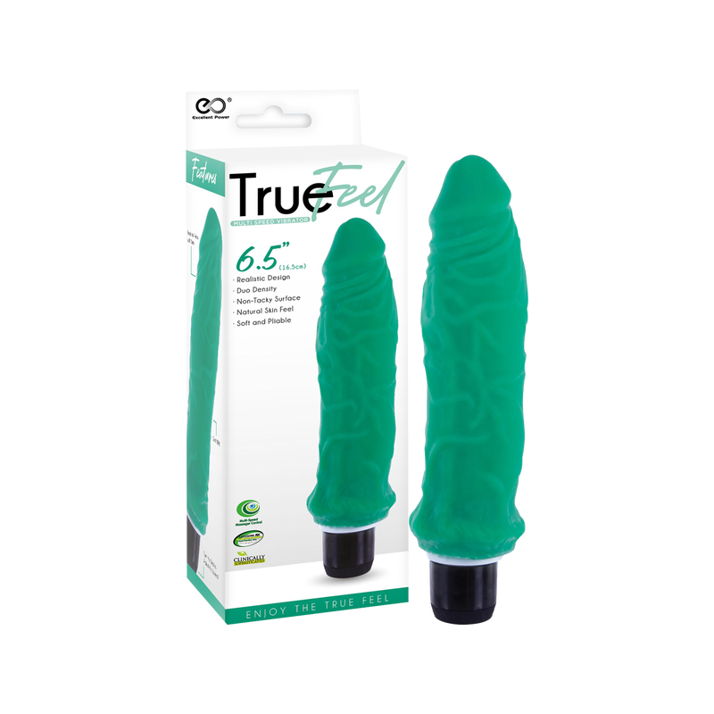 Ribbed Vibrating Dildo - 6.5