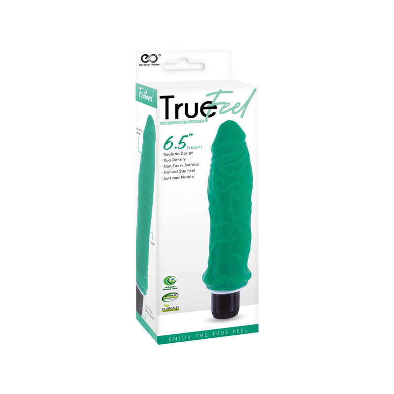 Ribbed Vibrating Dildo - 6.5