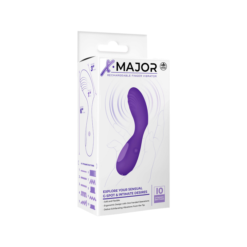Rechargeable Finger Vibrator (Purple)