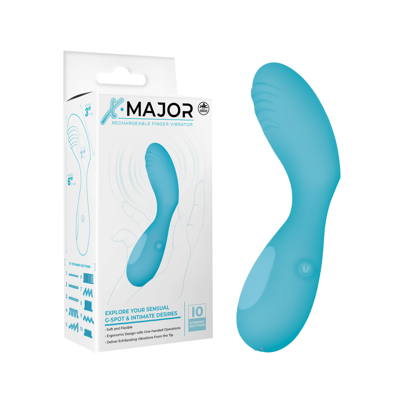 Rechargeable Finger Vibrator (Blue)