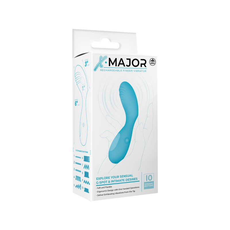 Rechargeable Finger Vibrator (Blue)