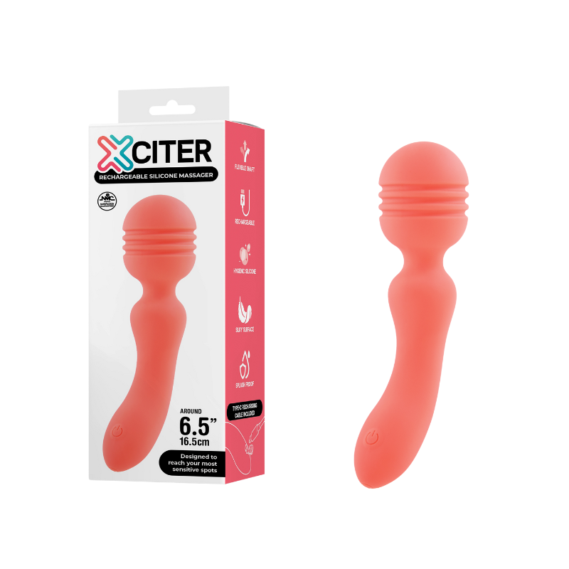 Exciter - Rechargeable Silicone Massager (Pink)