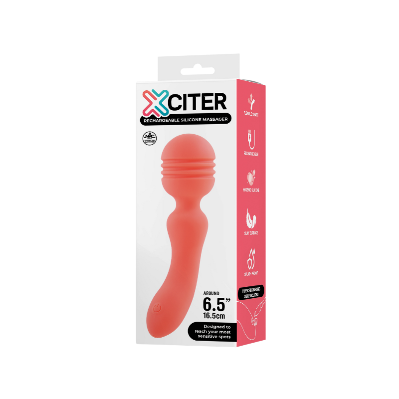 Exciter - Rechargeable Silicone Massager (Pink)