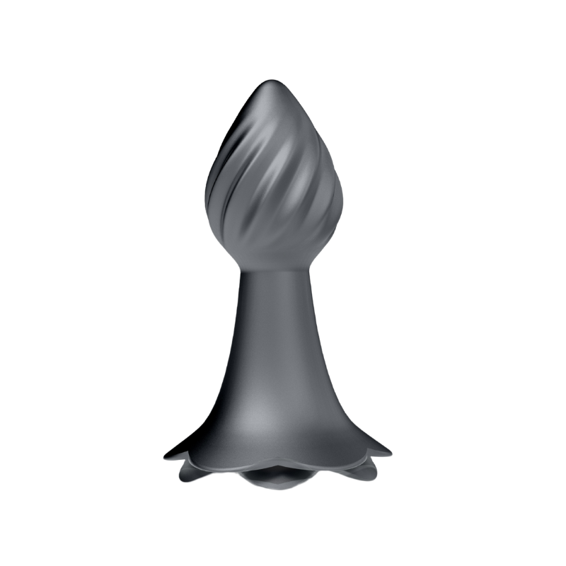 10 Rhythms Vibrating Anal Plug (Grey)