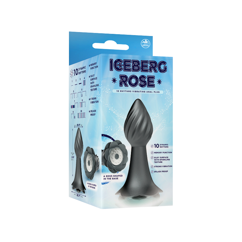 10 Rhythms Vibrating Anal Plug (Grey)