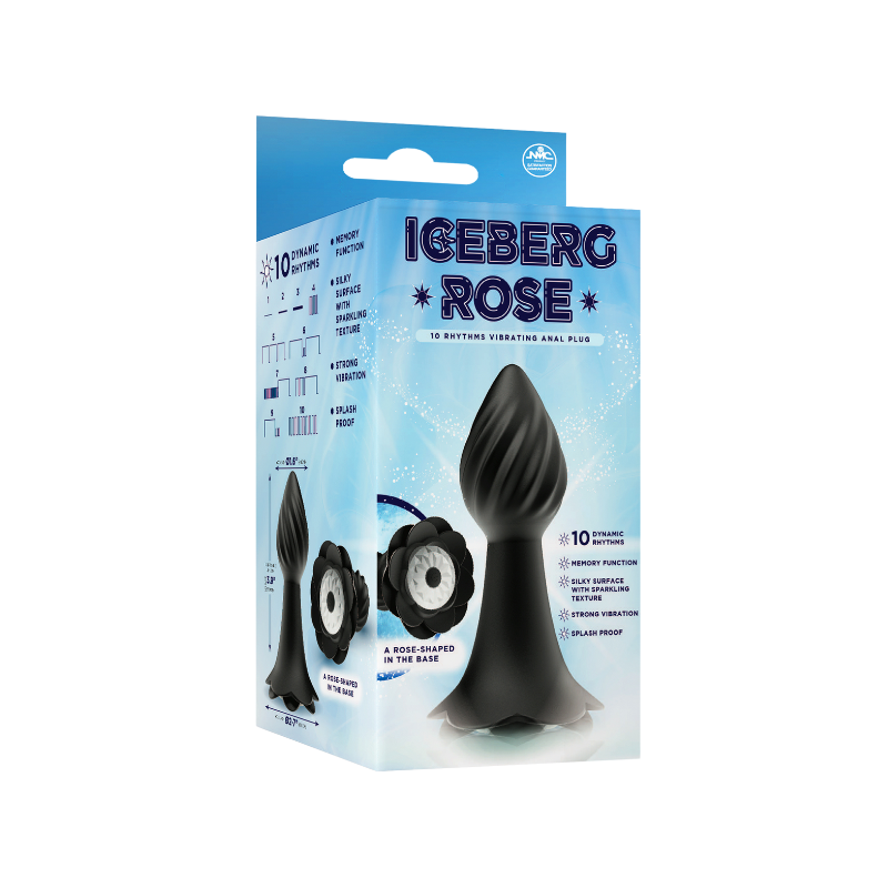 10 Rhythms Vibrating Anal Plug (Black)
