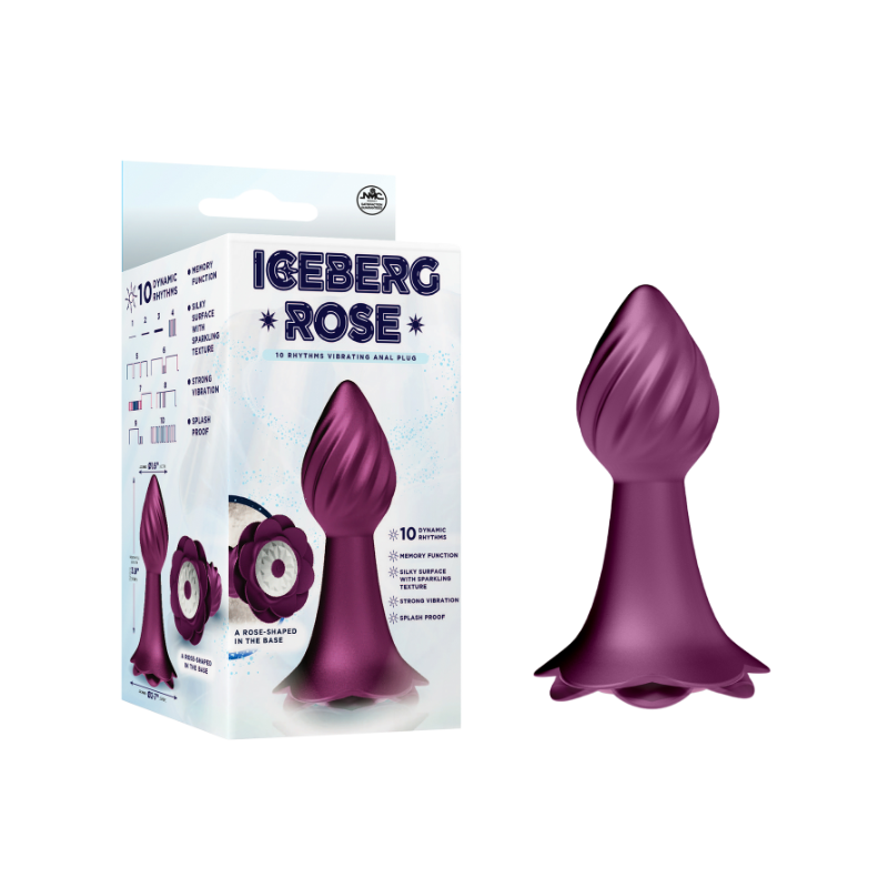 10 Rhythms Vibrating Anal Plug (Pink)