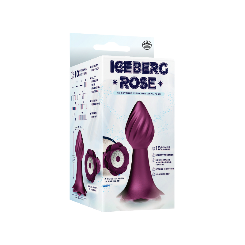 10 Rhythms Vibrating Anal Plug (Pink)