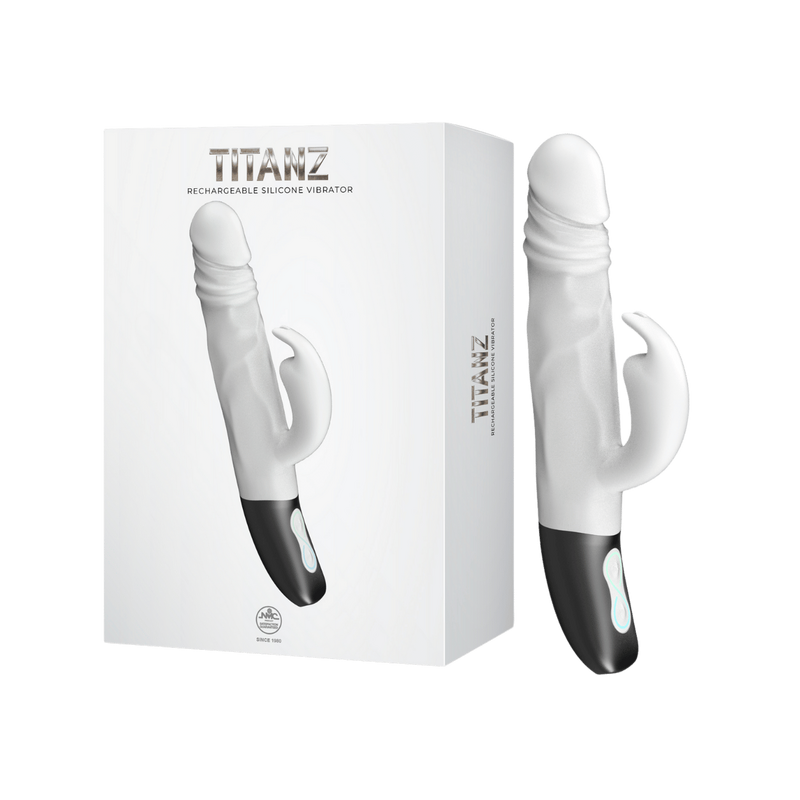Titanz Rotating Rabbit Vibrator - Excellent Power (White)