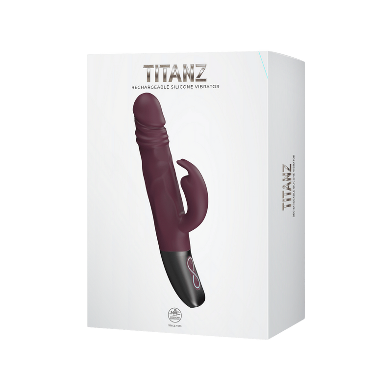 Titanz Rotating Rabbit Vibrator - Excellent Power (Rubine Red)