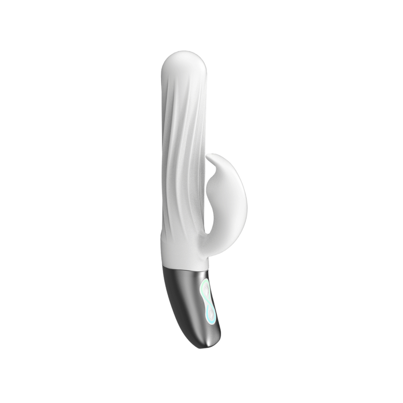 Titanz Thrusting Rabbit Vibrator - Excellent Power (White)