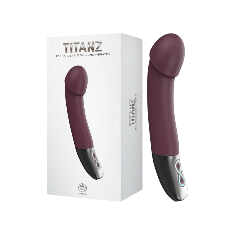 Rechargeable Silicone Vibrator (Rubine Red)