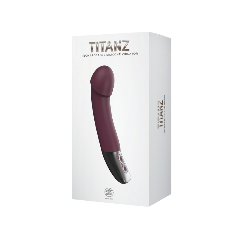 Rechargeable Silicone Vibrator (Rubine Red)