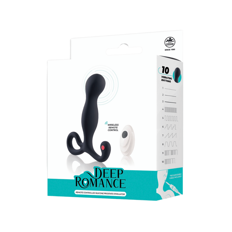 Deep Romance Remote Controlled Prostate Stimulator (Black)
