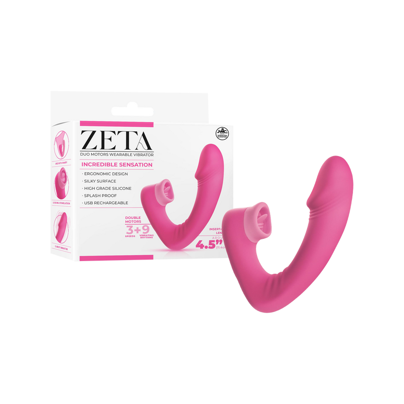 Dual Motor Wearable Vibrator (Pink)