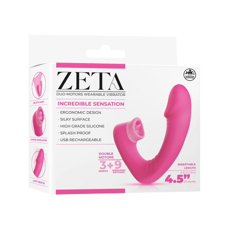 Dual Motor Wearable Vibrator (Pink)