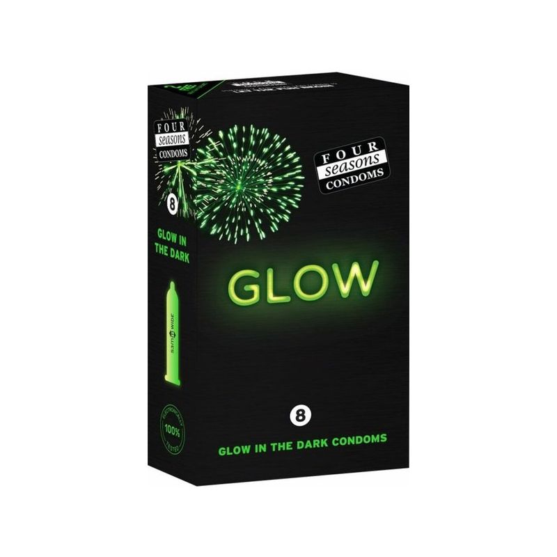 Four Seasons Glow N Dark Condoms 8pk
