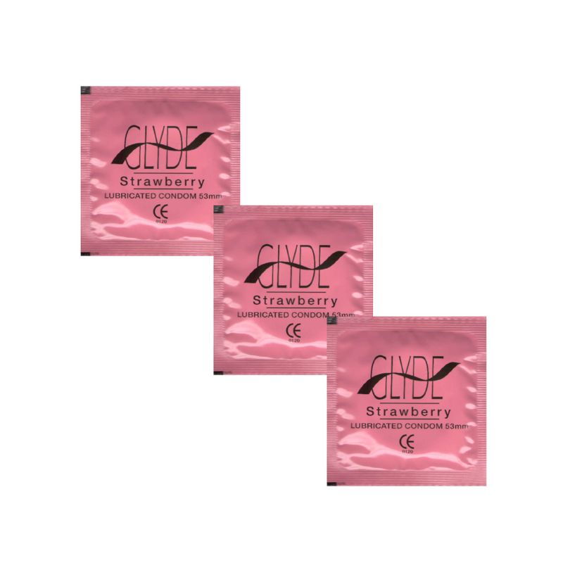 Glyde Condoms - Strawberry (Pink) Bulk 100's
