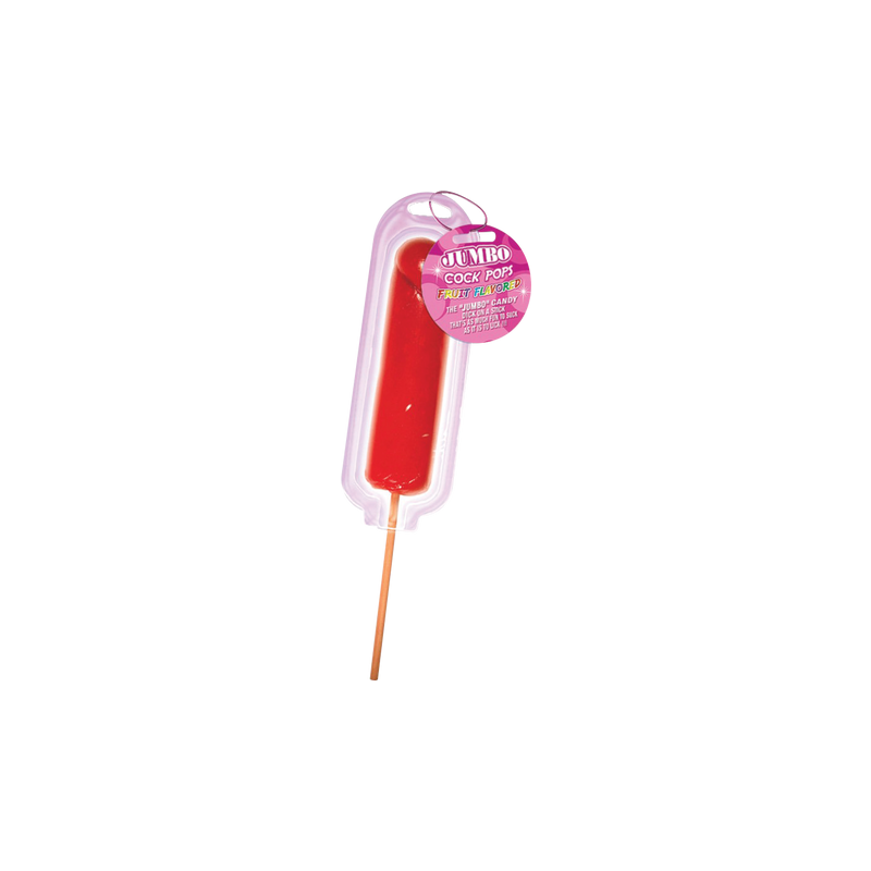 Jumbo Candy Cock Pop (Strawberry)