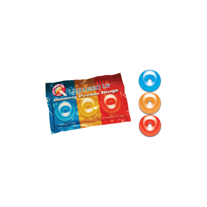 Liquored Up Pecker Gummy Rings (3 Pack)