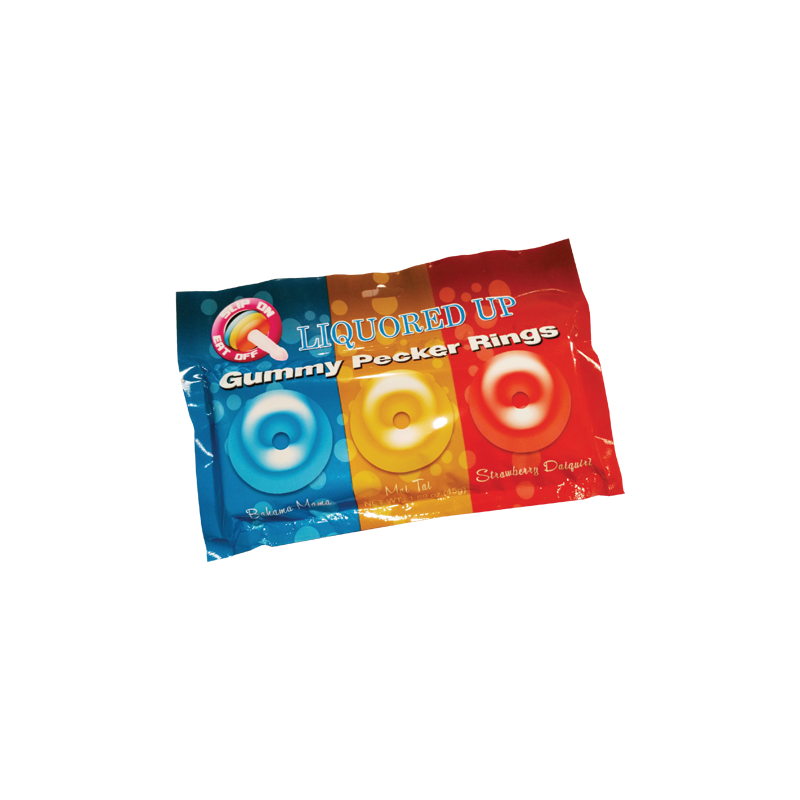 Liquored Up Pecker Gummy Rings (3 Pack)