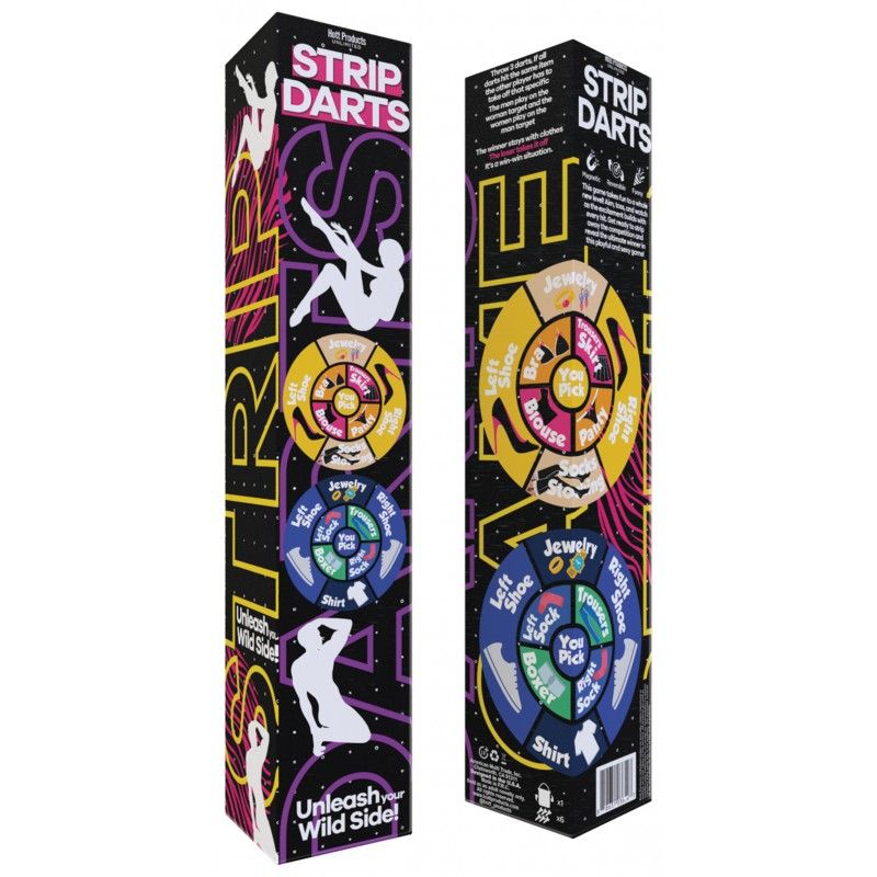 Strip Darts - Game for Men & Women - Reversible Dart Board