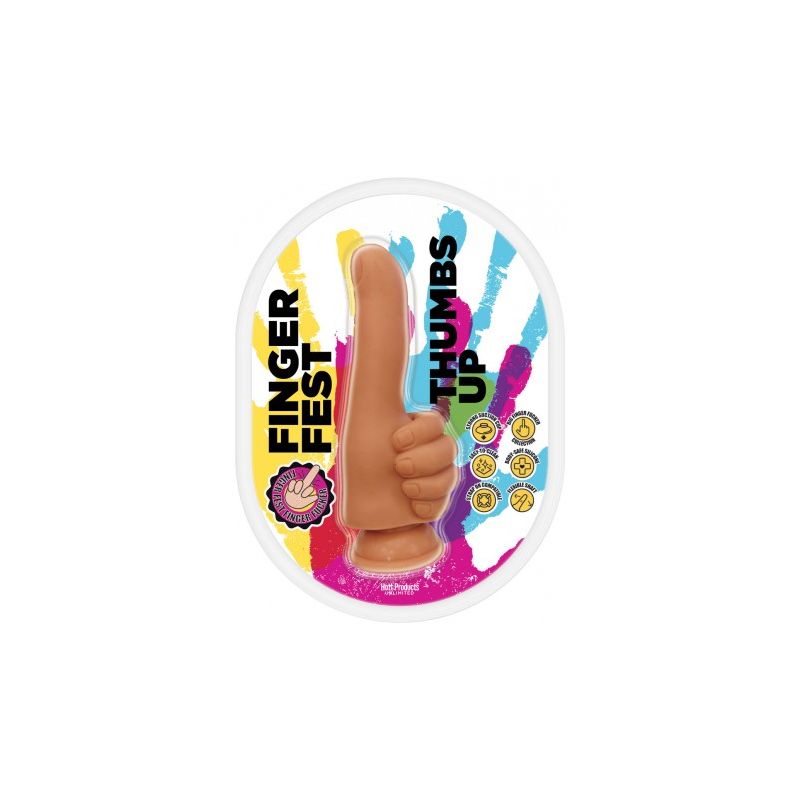 Thumbs Up - Finger Fest Dildo - Hott Products (Medium Skin Tone)