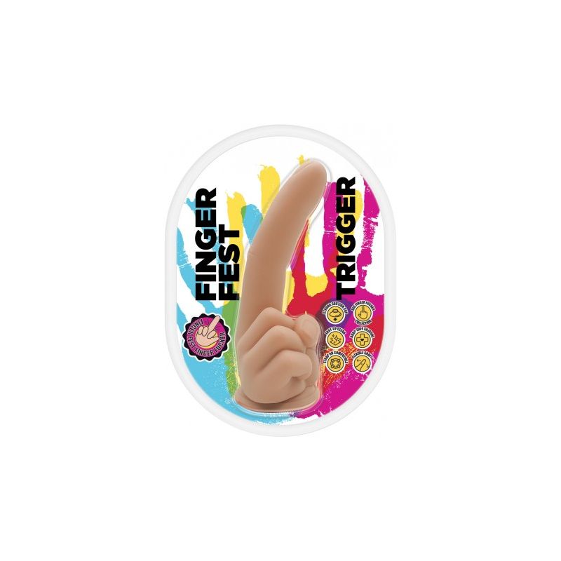 Trigger - Finger Fest Dildo - Hott Products (Light Skin Tone)