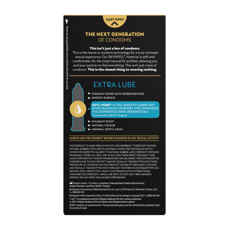 SKYN Extra Lubricated 10's Condoms