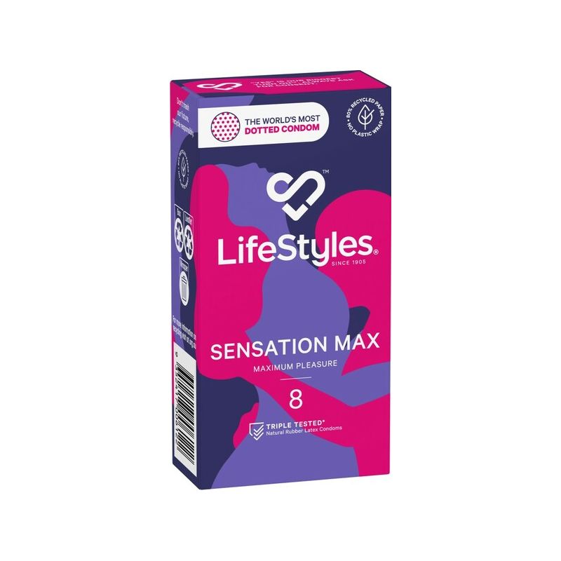 LifeStyles Sensation Max - Studded Texture 8's Condoms
