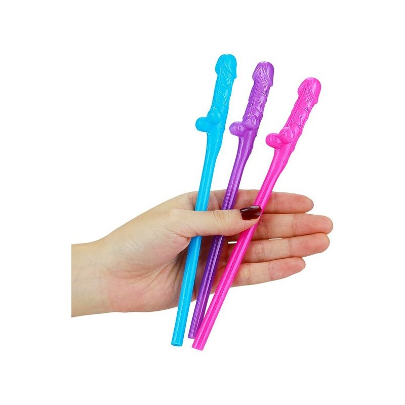 Willy Straws (Blue, Pink, Purple)