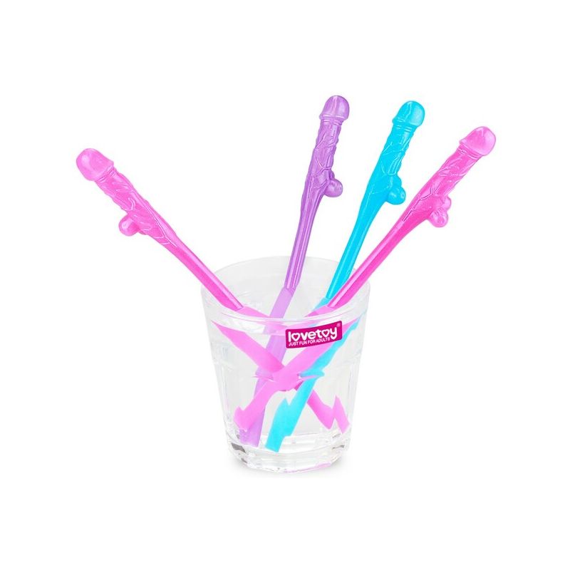Willy Straws (Blue, Pink, Purple)