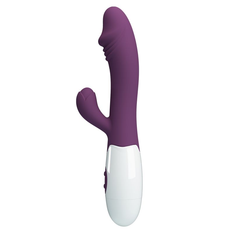 Snappy Rabbit Vibrator (Purple / White)