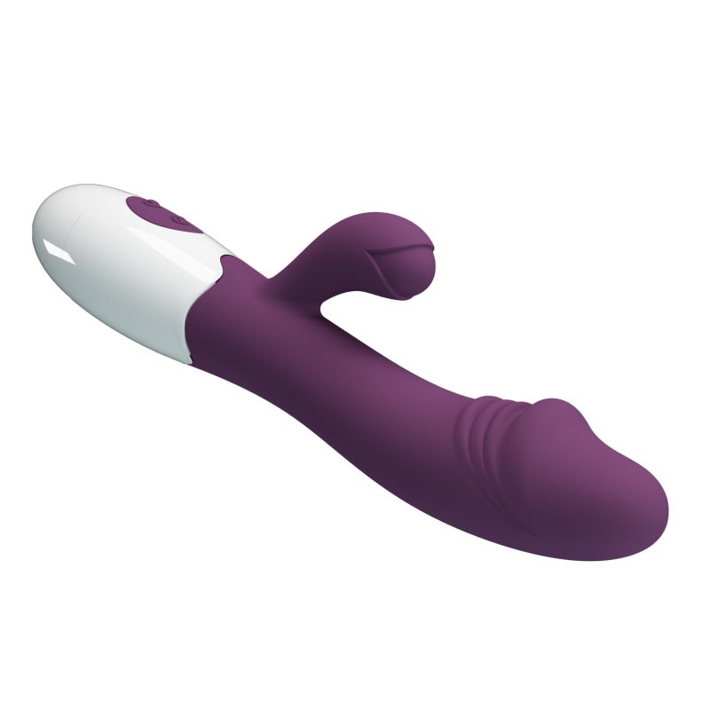 Snappy Rabbit Vibrator (Purple / White)