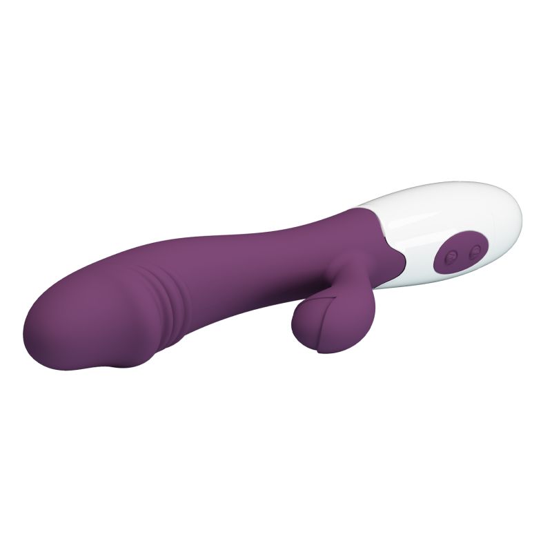 Snappy Rabbit Vibrator (Purple / White)
