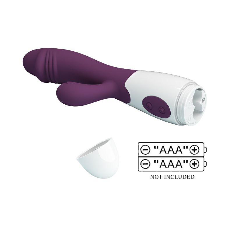 Snappy Rabbit Vibrator (Purple / White)