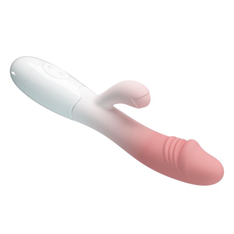 Snappy Rabbit Vibrator (Pink / White)