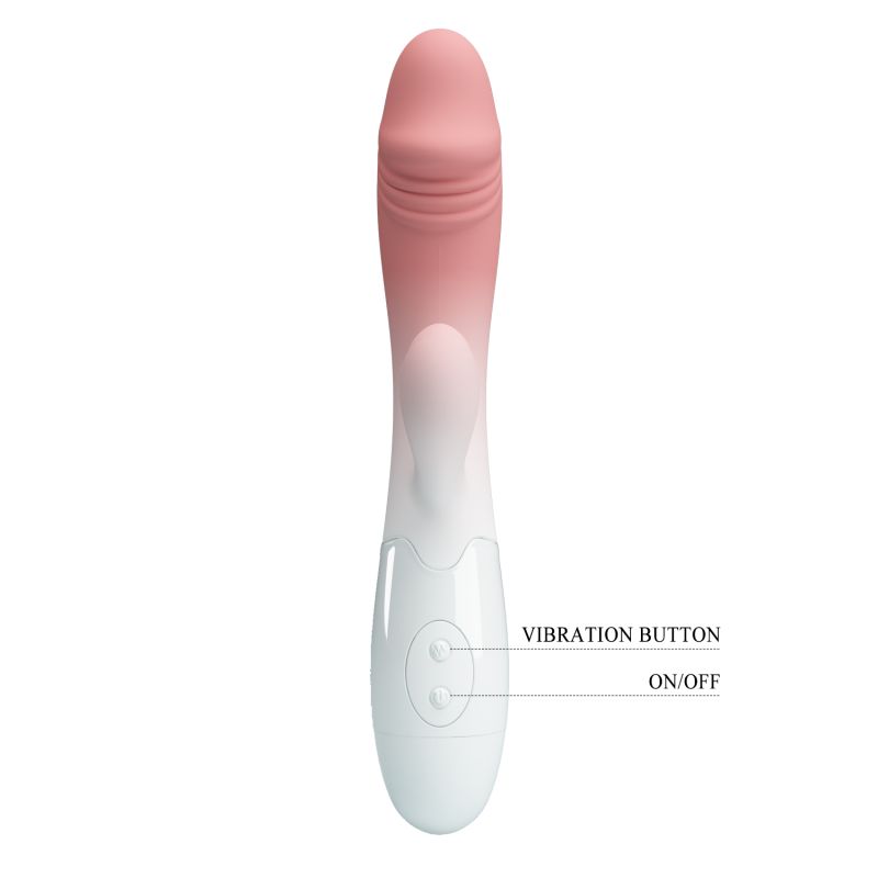 Snappy Rabbit Vibrator (Pink / White)