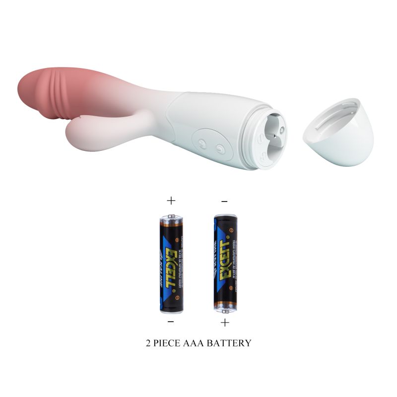 Snappy Rabbit Vibrator (Pink / White)