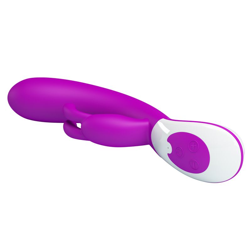 Harlan Rabbit Vibrator - Pretty Love (Purple / White)