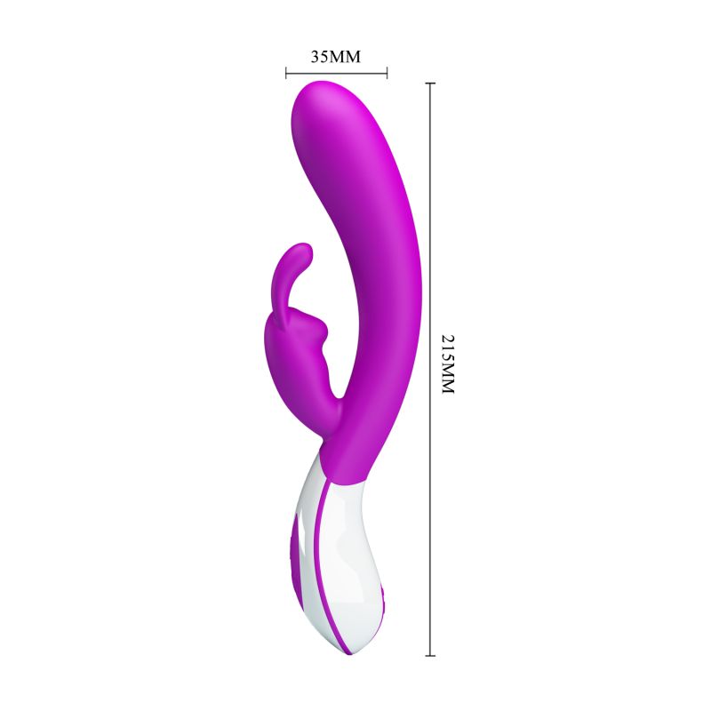 Harlan Rabbit Vibrator - Pretty Love (Purple / White)