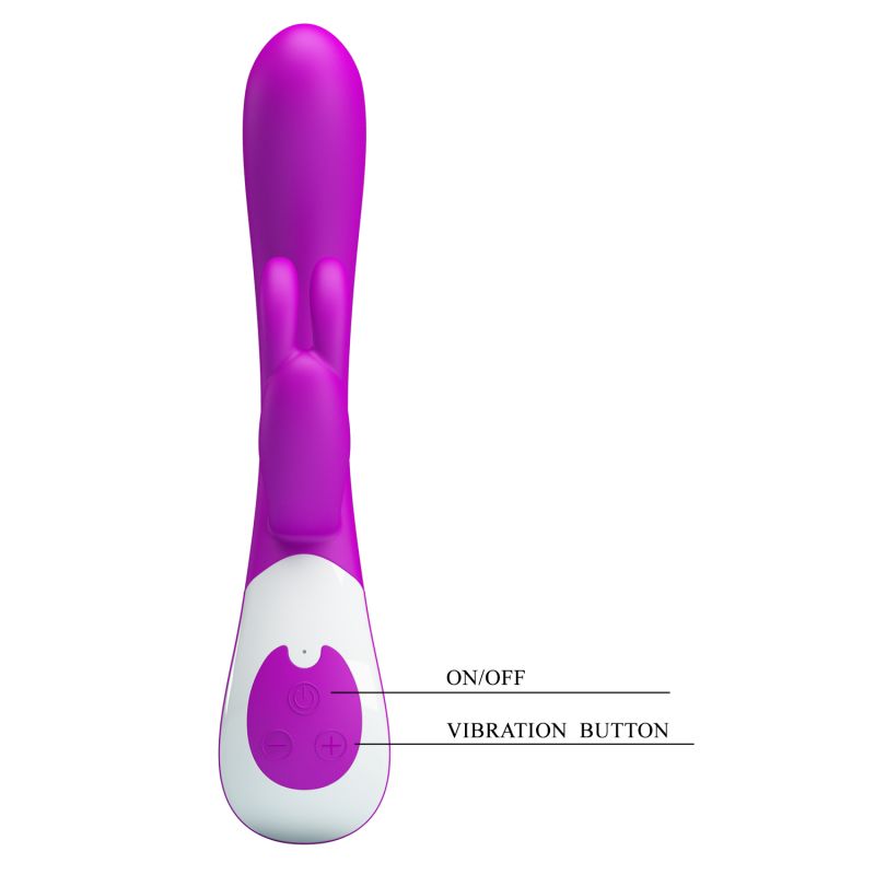 Harlan Rabbit Vibrator - Pretty Love (Purple / White)