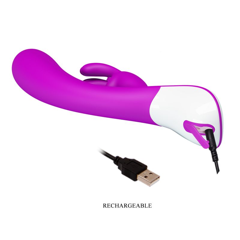 Harlan Rabbit Vibrator - Pretty Love (Purple / White)