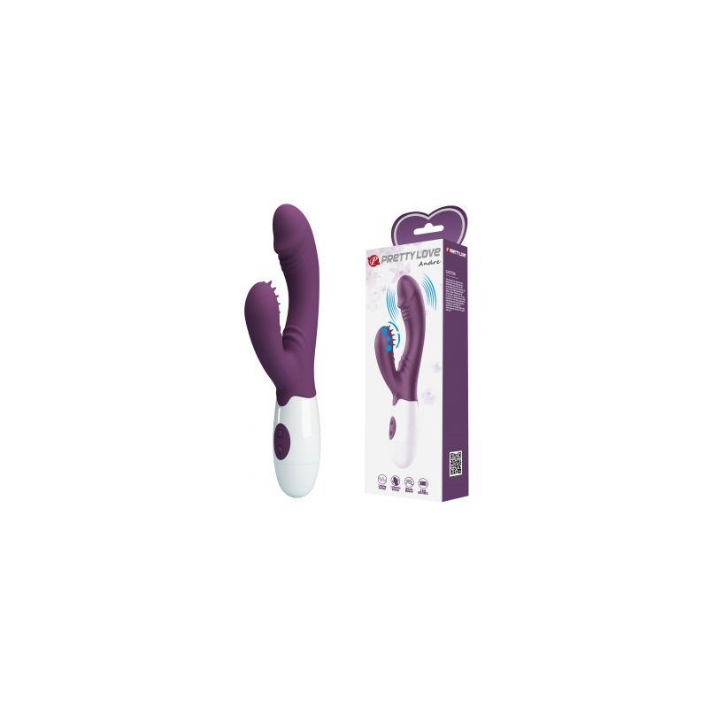 Andre Dual Rabbit Vibrator - Pretty Love (Purple)