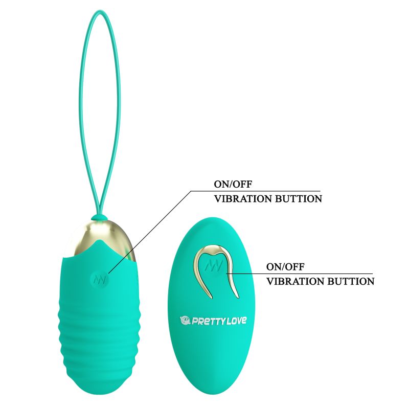 Jessica Remote Egg Vibrator (Seafoam)