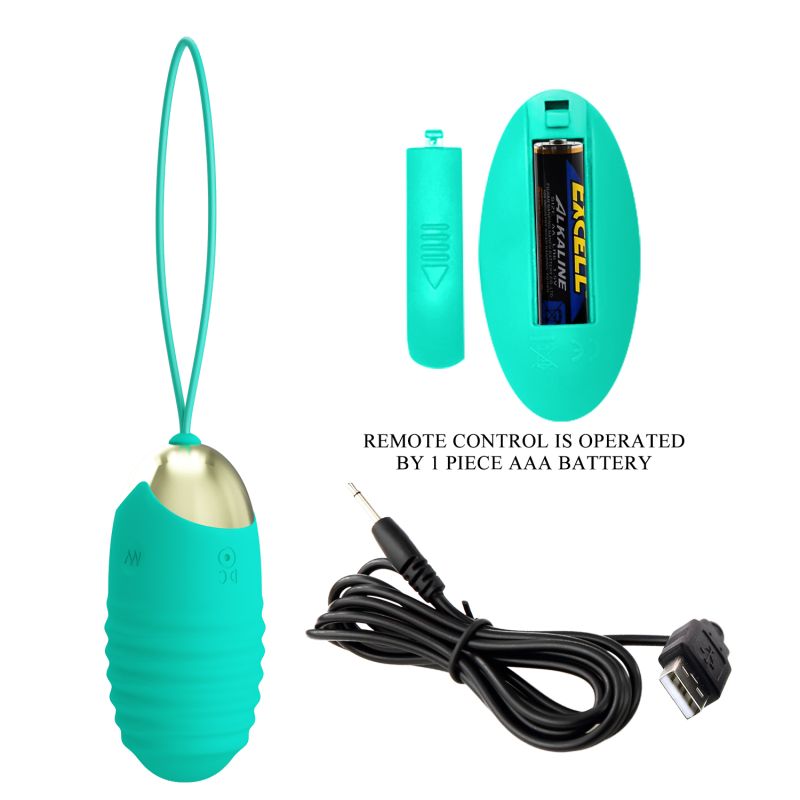 Jessica Remote Egg Vibrator (Seafoam)