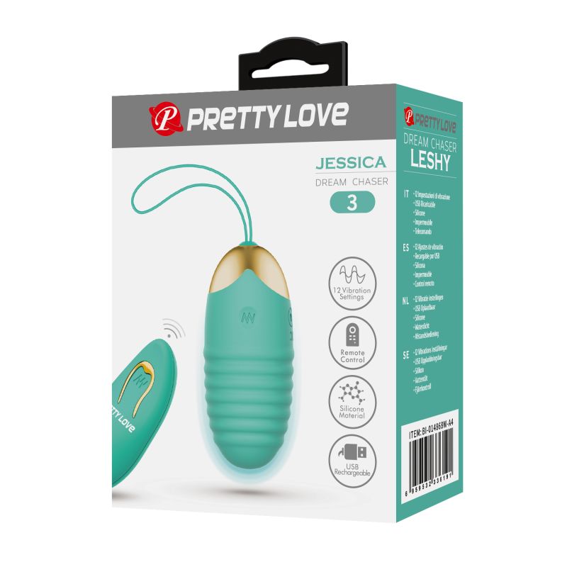 Jessica Remote Egg Vibrator (Seafoam)