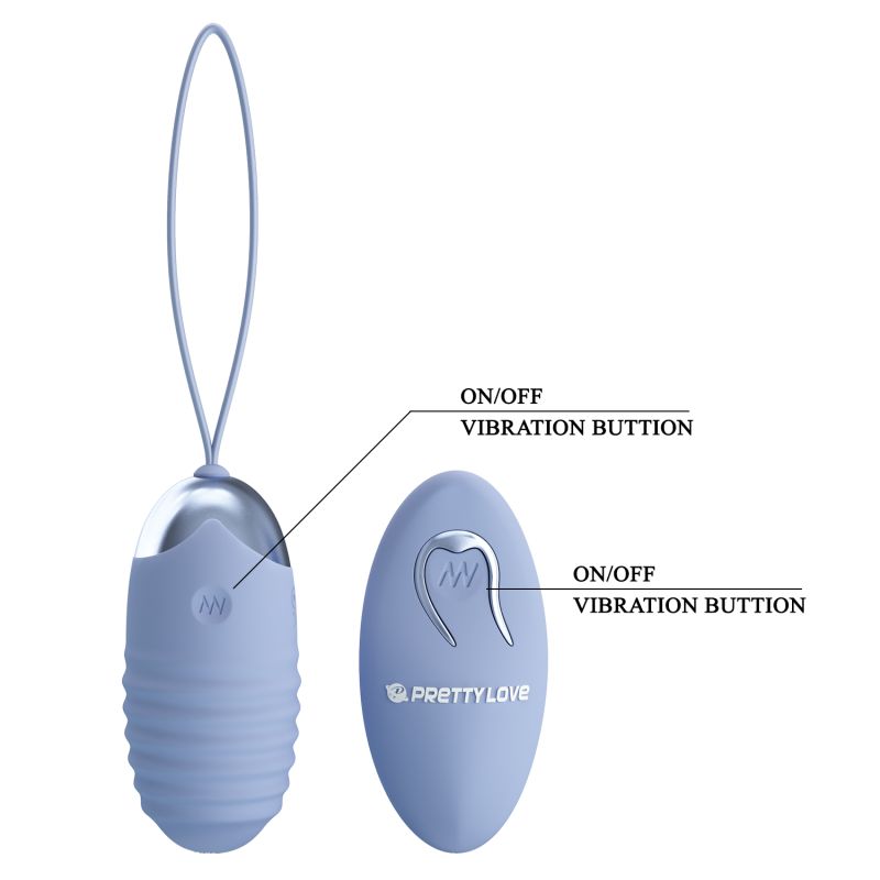 Jessica Remote Egg Vibrator (Blue)